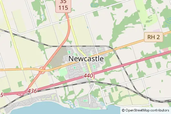 Mapa Newcastle