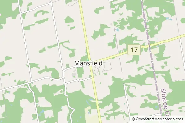 Mapa Mansfield