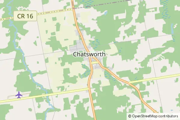 Mapa Chatsworth