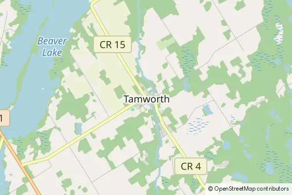 Mapa Tamworth