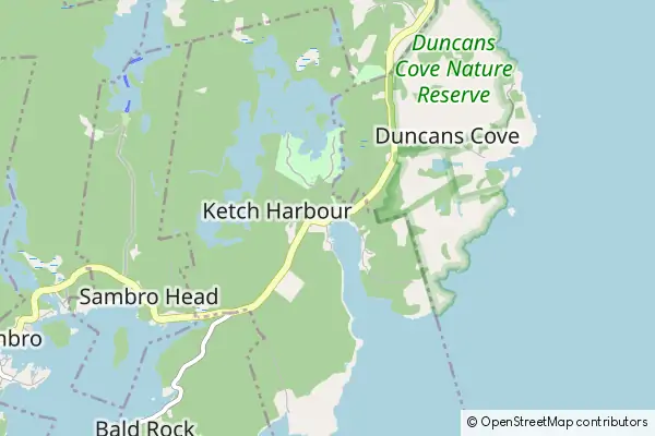 Mapa Ketch Harbour