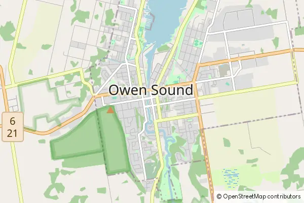 Mapa Owen Sound