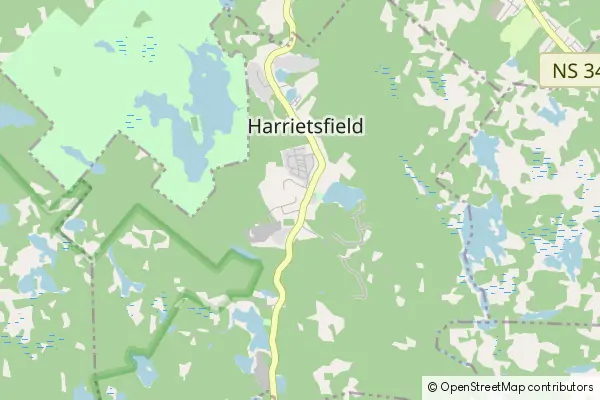 Mapa Harrietsfield