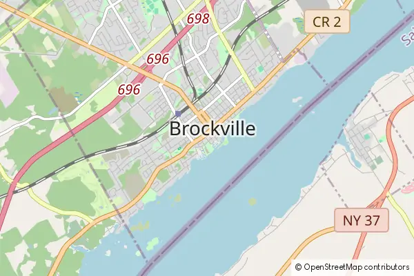 Mapa Brockville