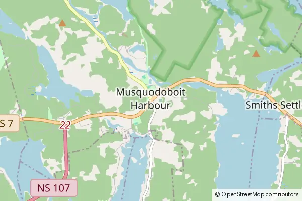 Mapa Musquodoboit Harbour