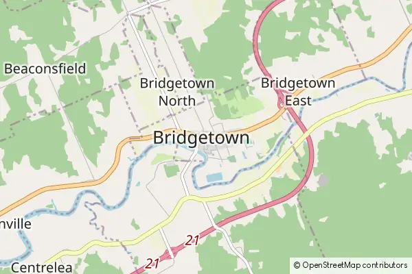 Mapa Bridgetown