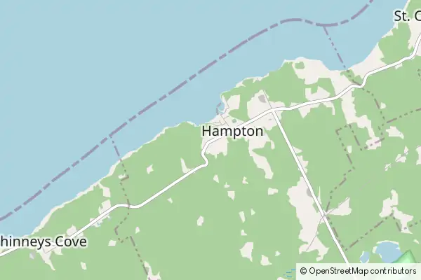 Mapa Hampton