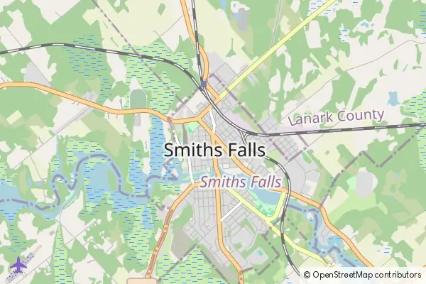 Mapa Smiths Falls