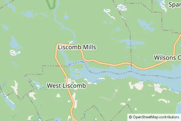 Mapa Liscomb Mills