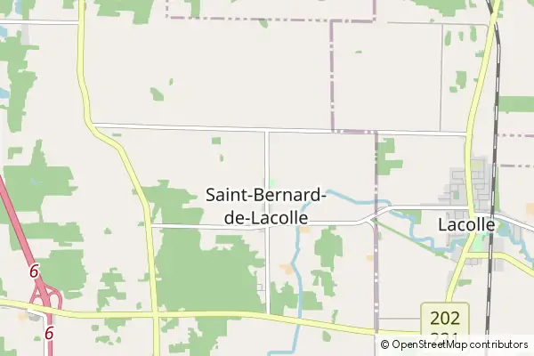 Mapa Saint-Bernard-de-Lacolle