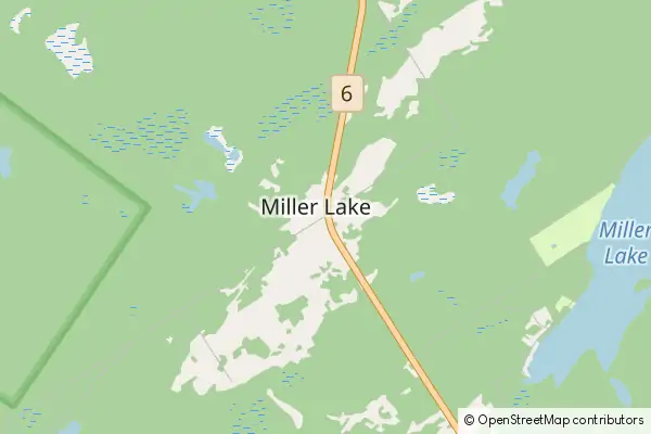 Mapa Miller Lake