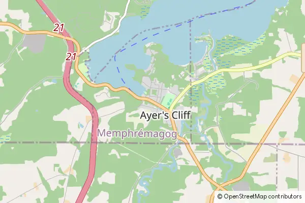 Mapa Ayer's Cliff