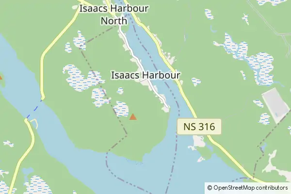 Mapa Isaac's Harbour