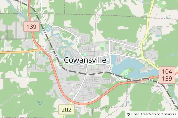 Mapa Cowansville