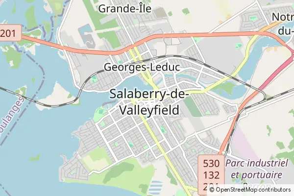 Mapa Salaberry-de-Valleyfield