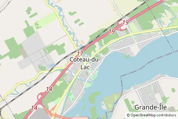 Mapa Coteau-du-Lac