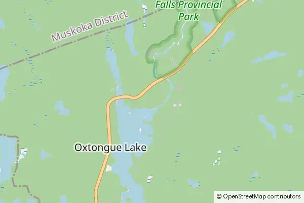 Mapa Oxtongue Lake