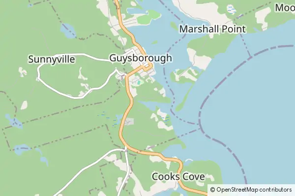 Mapa Guysborough County