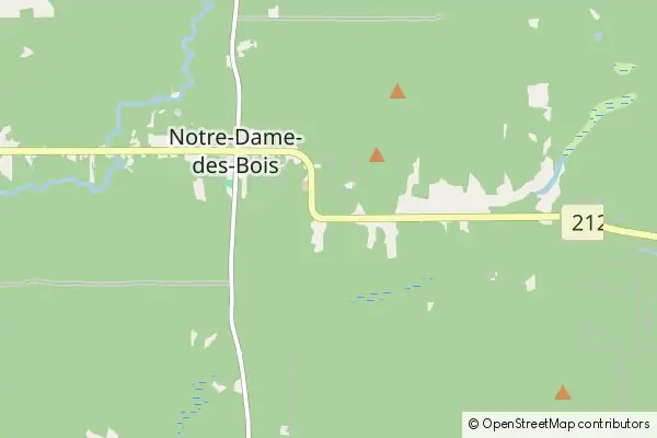 Mapa Notre Dame des Bois