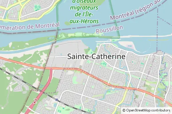 Mapa Sainte-Catherine