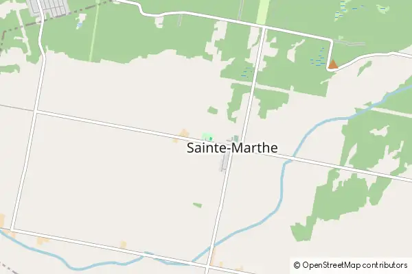 Mapa Sainte-Marthe