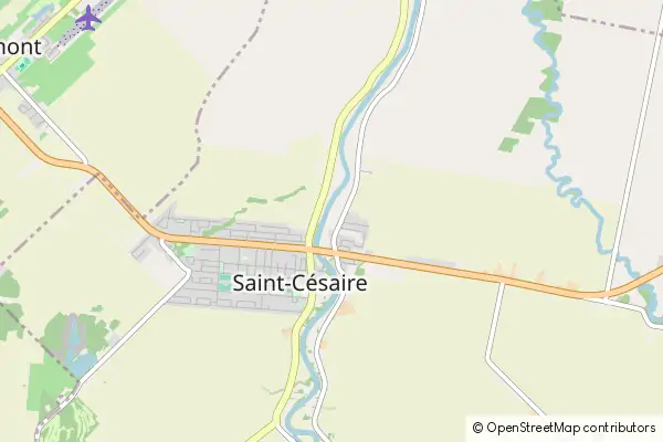 Mapa Saint-Césaire