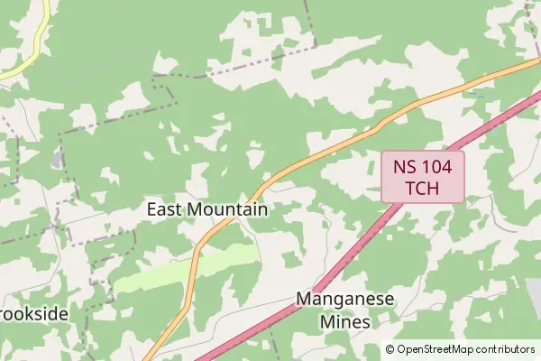 Mapa East Mountain