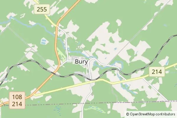 Mapa Bury