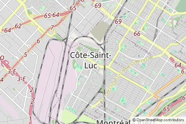 Mapa Cote Saint-Luc