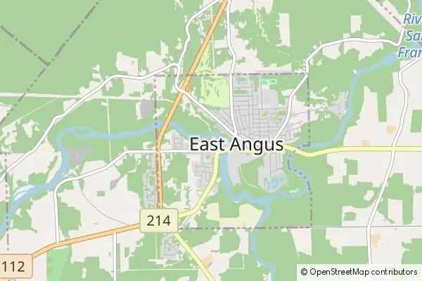 Mapa East Angus