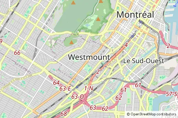 Mapa Westmount