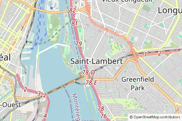 Mapa Saint-Lambert