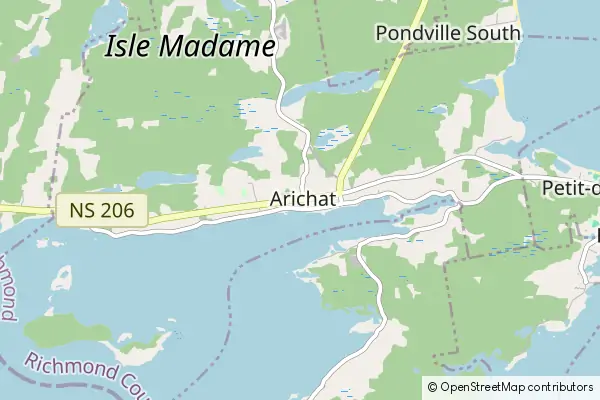 Mapa Arichat