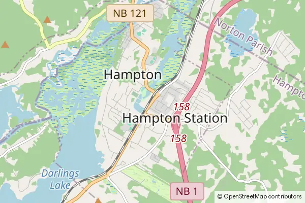 Mapa Hampton