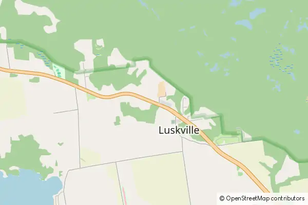 Mapa Luskville