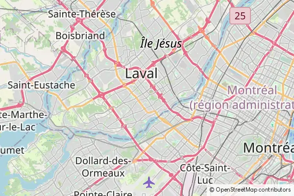 Mapa Laval