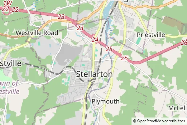 Mapa Stellarton