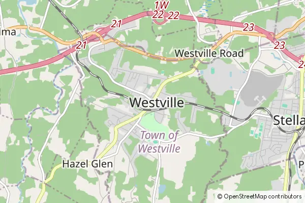 Mapa Westville