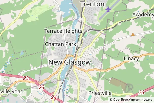 Mapa New Glasgow