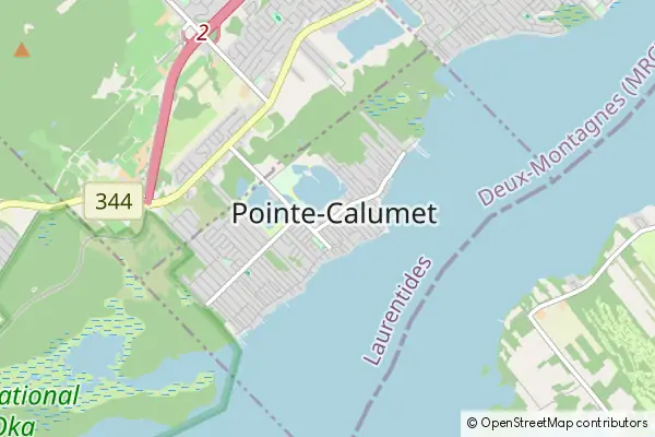 Mapa Pointe-Calumet