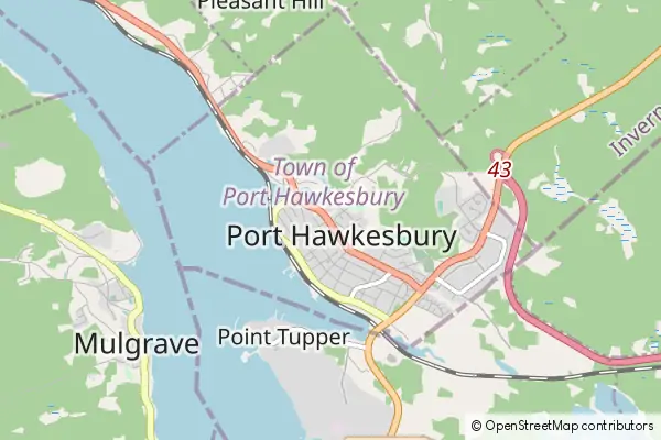 Mapa Port Hawkesbury