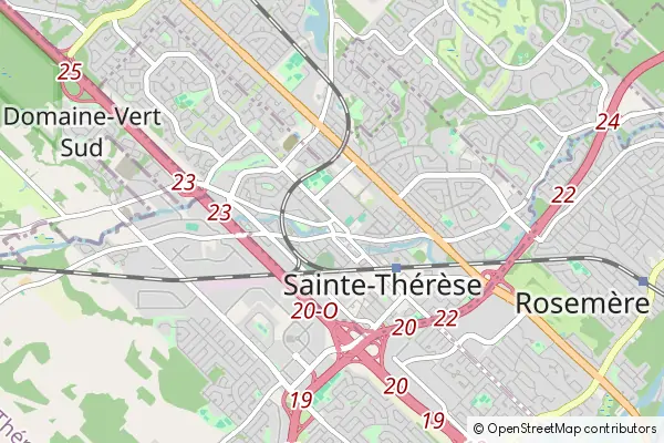 Mapa Sainte-Thérèse