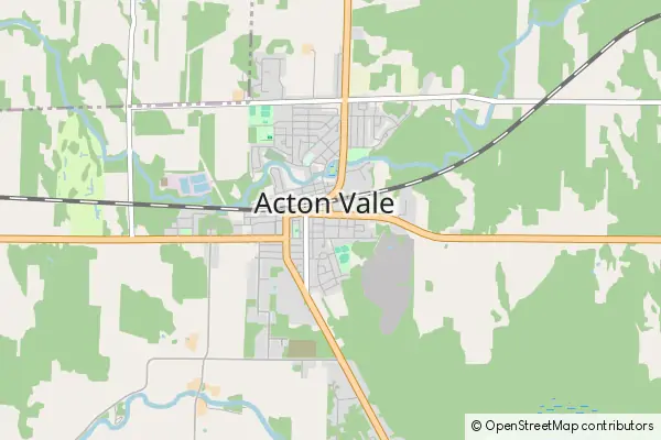 Mapa Acton Vale