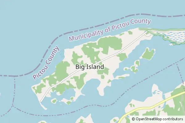 Mapa Big Merigomish Island