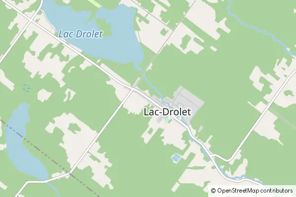 Mapa Lac-Drolet