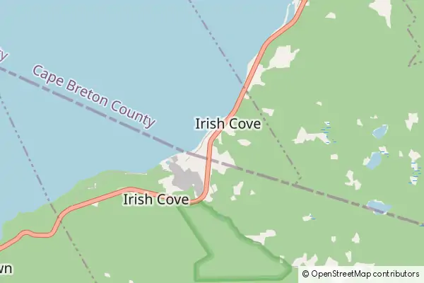 Mapa Irish Cove