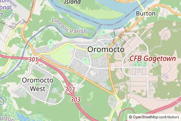 Mapa Oromocto