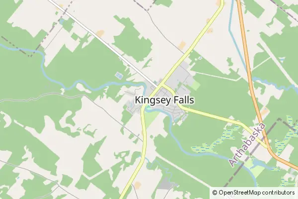 Mapa Kingsey Falls