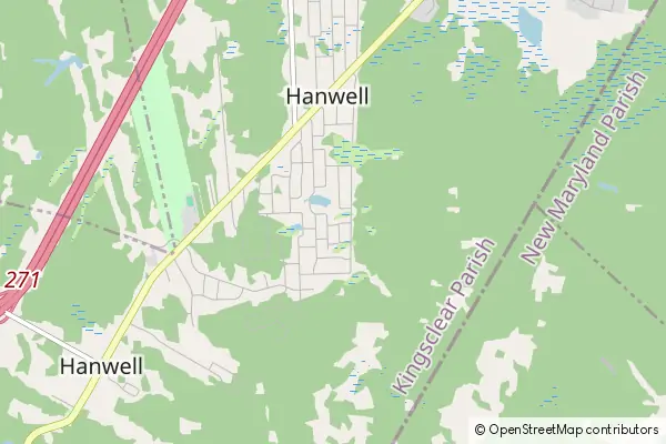 Mapa Hanwell