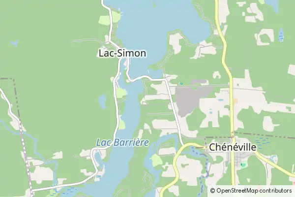 Mapa Lac-Simon